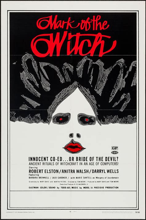 Mark of the qitch 1970
